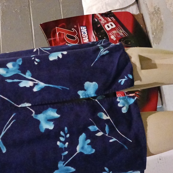 EUC Halmode Petites Long Floral Tank Dress w/Button Down Matchin Top Sz 8P - Picture 7 of 16